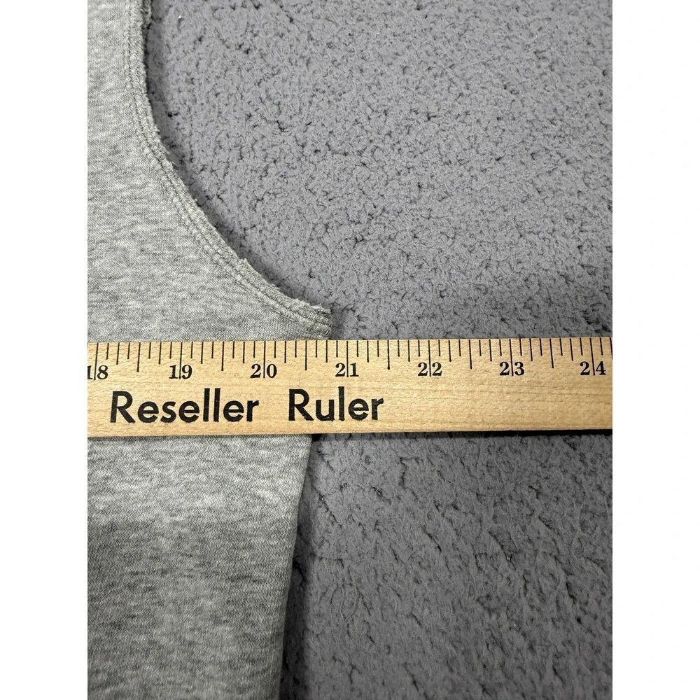 Jordan Hoodie Mens M Gray Sleeveless Fleece‎ Pullover Graphic Logo 833922-063
